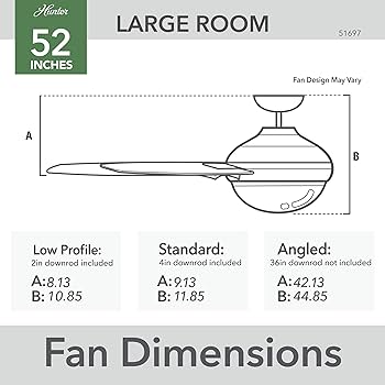 Daniel Fan Hunter Fan Company, 51697, 52 inch Zayden Fresh White